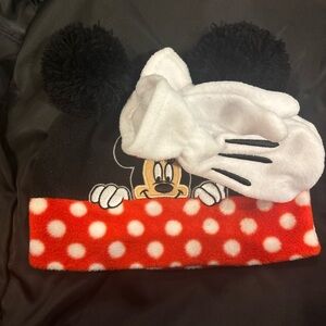 Disney Parks Kids Mickey Mouse Polka Dot Hat - Black, White, and Red